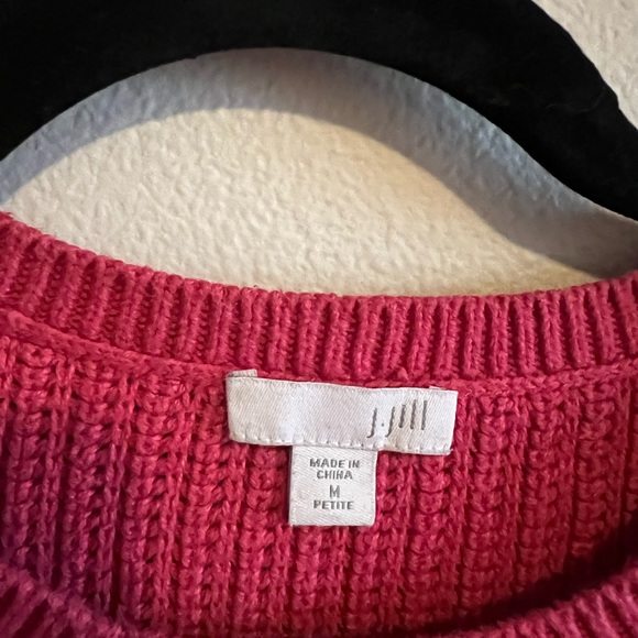 J.Jill Fuschia Chunky Sweater - Picture 2 of 4